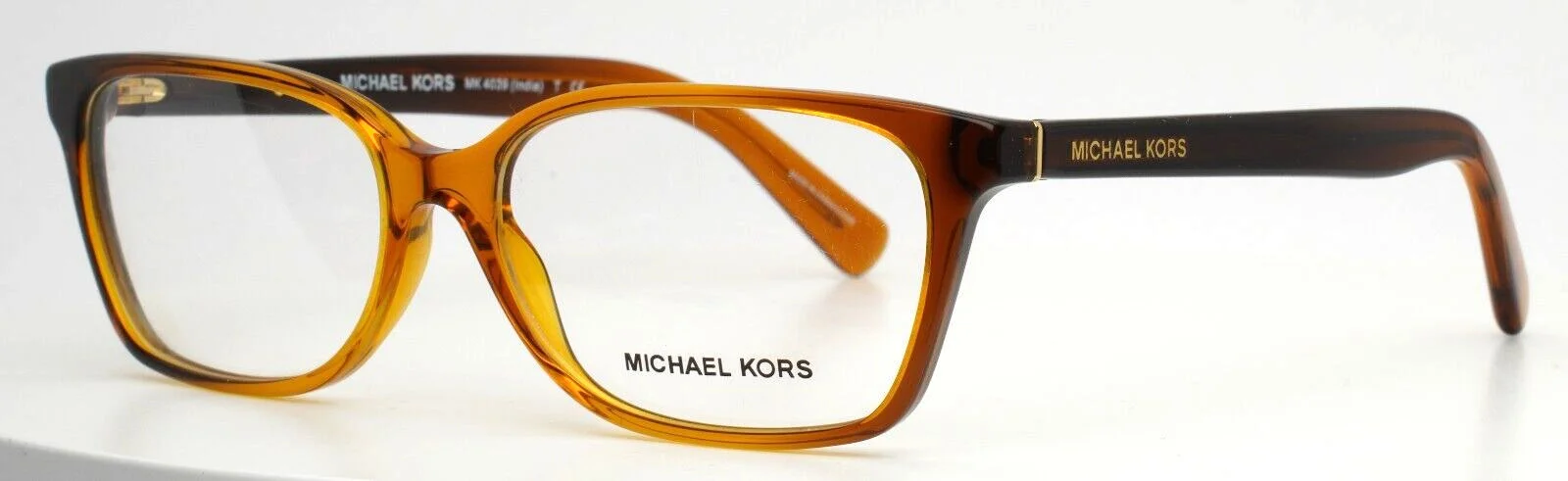 Michael Kors Eyeglasses Frames MK 4039 India 3217 Brown Cat Eye 54-15-135 4